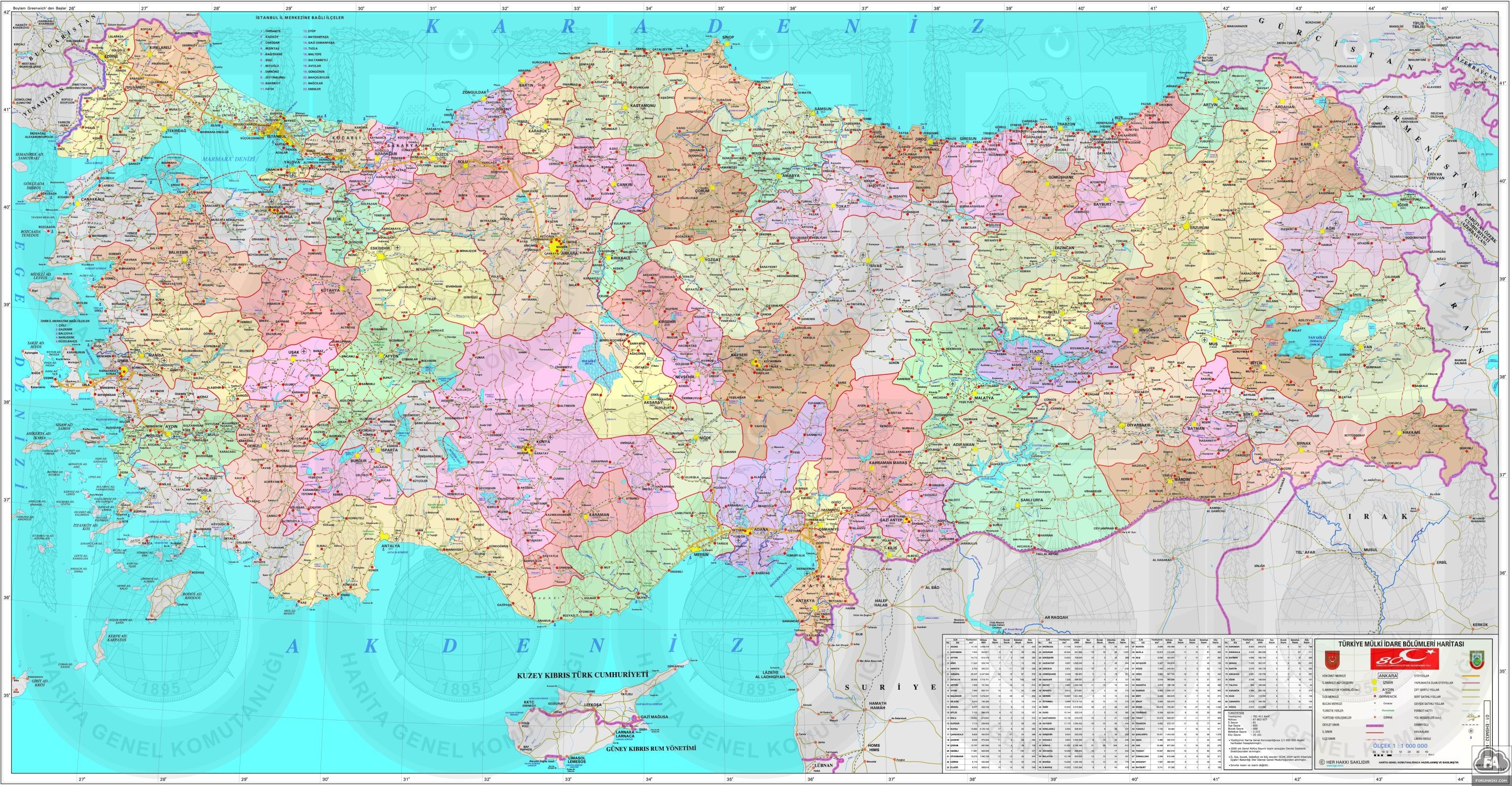 Türkiye Siyasi Haritası - Forum Aski - Türkiye'nin En Eğlenceli Forumu